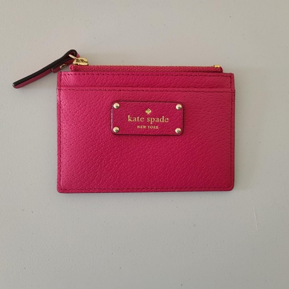 kate spade Handbags - Kate Spade New York Grove Street Leather Card Wallet and Coin Purse, Pink.